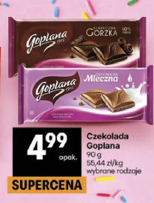 Czekolada Goplana klasyczna gorzka promocja w Delikatesy Centrum