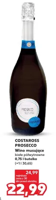Wino musujące prosecco białe półwytrawne promocja w Kaufland