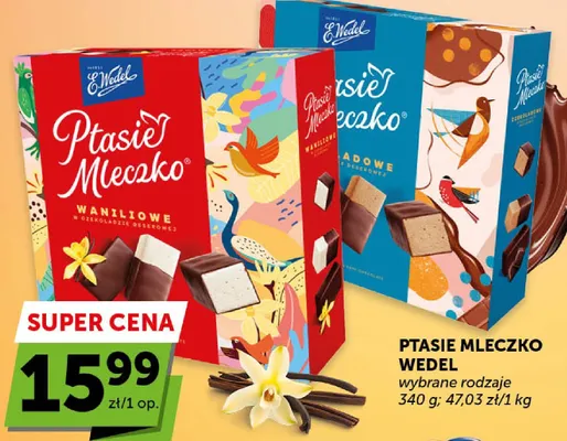 Ptasie Mleczko waniliowe w czekoladzie deserowej promocja w Euro Sklep