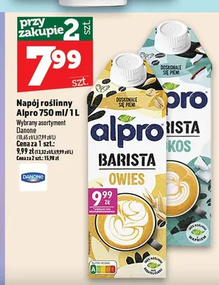 Napój roślinny Alpro Barista owies promocja w TOPAZ
