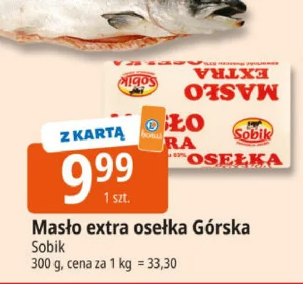 Masło extra osełka Górska promocja w Leclerc