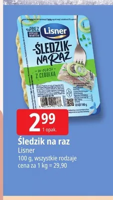 Śledzik na raz Lisner promocja w Leclerc