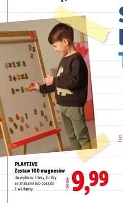 Zestaw 100 magnesów Playtive promocja w Lidl