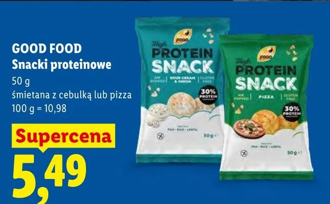 Snacki proteinowe Good Food promocja w Lidl