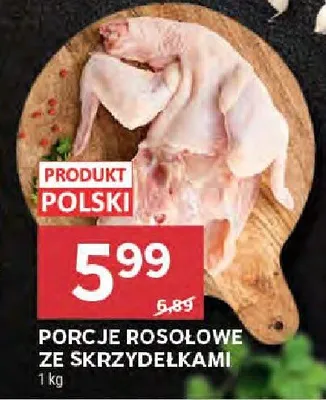 Porcje rosołowe ze skrzydełkami promocja w Stokrotka