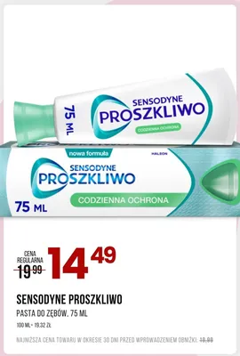Pasta do zębów Sensodyne Proszkliwo Codzienna Ochrona promocja w Drogerie Natura