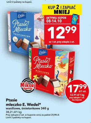 Ptasie mleczko waniliowe promocja w LEWIATAN