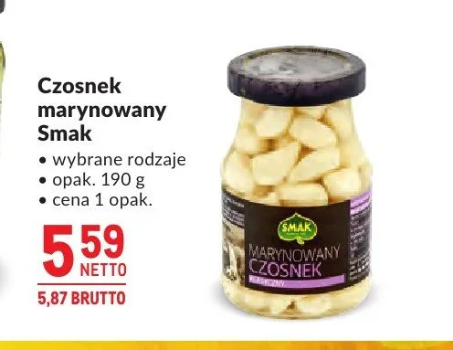 Czosnek marynowany Smak promocja w Makro