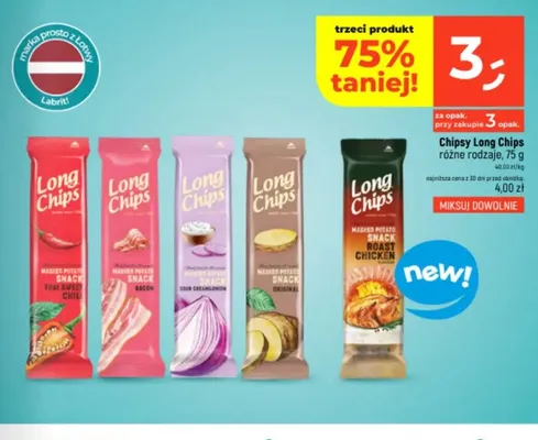 Chipsy ziemniaczane Roast Chicken Long Chips promocja w Dealz