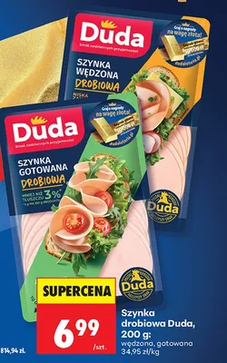 Szynka drobiowa wędzona promocja w Biedronka