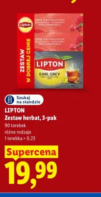 Zestaw herbat Lipton 3-pak promocja w Lidl