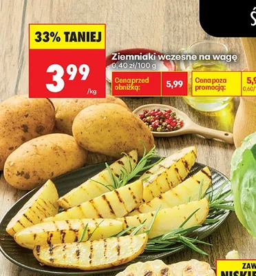 Ziemniaki wczesne na wagę promocja w Biedronka