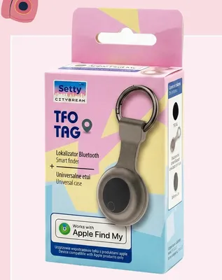 Lokalizator Bluetooth kompatybilny z Apple Find My Setty TFO Tag promocja w Rossmann