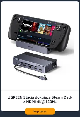 Stacja dokująca Steam Deck Ugreen z Hdmi 4K@120Hz promocja w Amazon