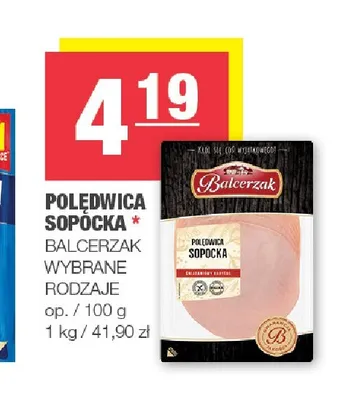 Polędwica sopocka Balcerzak promocja w SPAR
