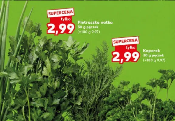 Koperek w pęczku promocja w Kaufland