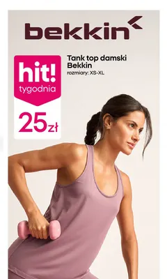 Tank top damski Bekkin promocja w Pepco