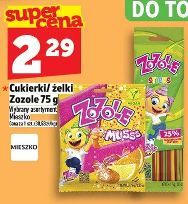 Cukierki/żelki 75g promocja w TOPAZ