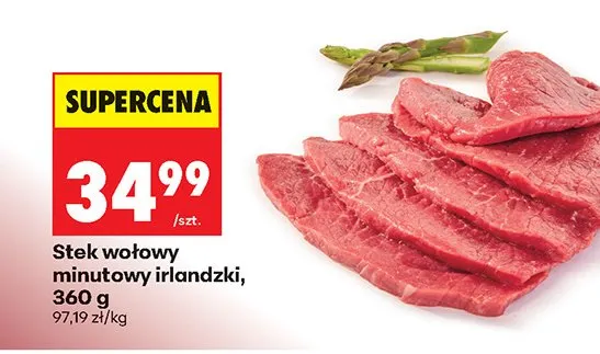 Stek wołowy minutowy irlandzki promocja w Biedronka