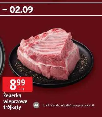 Żeberka wieprzowe trójkąty promocja w Leclerc