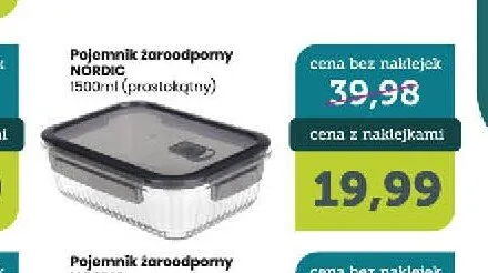 Pojemnik żaroodporny Ravi Decor Nordic 1500 ml prostokątny promocja w TOPAZ