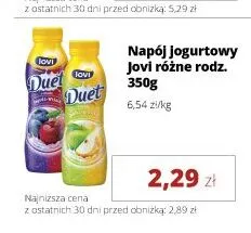 Napój jogurtowy Jovi Duet truskawka-kiwi promocja w Torimpex Toruńska Sieć Sklepów Spożywczych