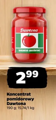 Koncentrat pomidorowy Dawtona promocja w Netto