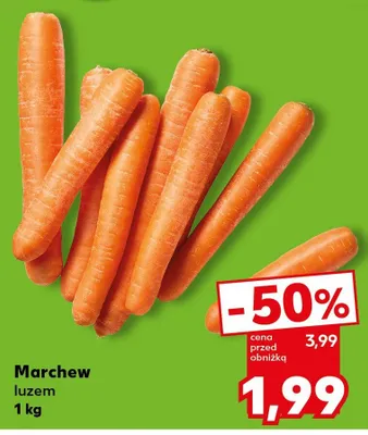 Marchew luzem promocja w Kaufland