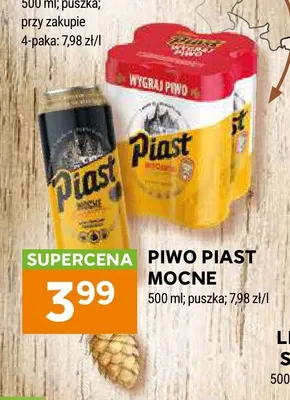 Piwo Piast Mocne promocja w Stokrotka