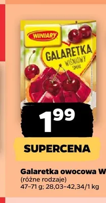 Galaretka owocowa Winiary promocja w Netto