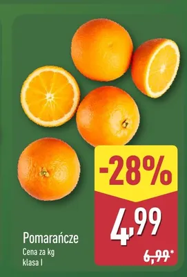Pomarańcze promocja w Aldi