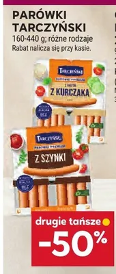 Parówki Tarczyński z kurczaka premium promocja w Stokrotka
