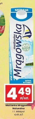 Maślanka Mrągowska naturalna promocja w emma MARKET
