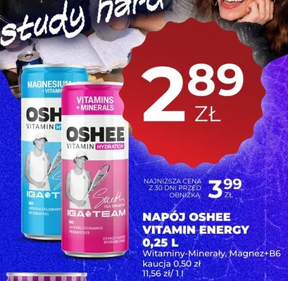 Napój Oshee Vitamin Energy Magnez+B6 promocja w Duży Ben