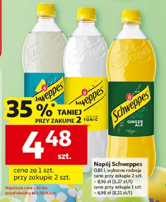 Napój Schweppes promocja w Auchan