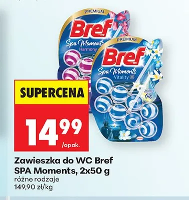 Zawieszka do WC Bref SPA Moments Vitality promocja w Biedronka