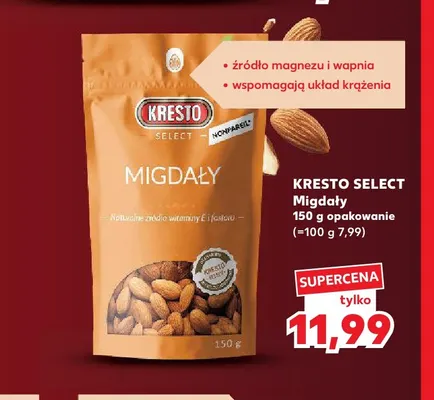 Migdały Kresto Select promocja w Kaufland