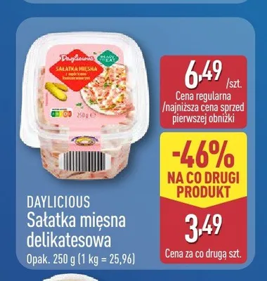 Sałatka mięsna delikatesowa Daylicious promocja w Aldi