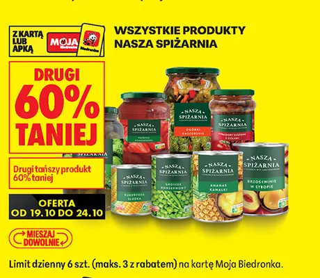 Produkty Nasza Spiżarnia promocja w Biedronka
