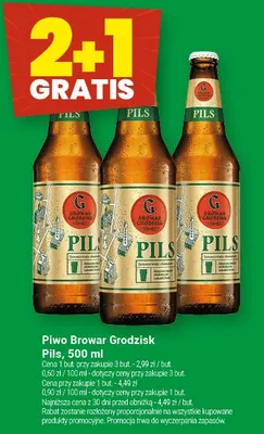 Piwo Browar Grodzisk Pils, 500 ml promocja w Twój Market