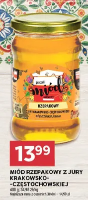 Miód rzepakowy z jury krakowsko-częstochowskiej promocja w Stokrotka