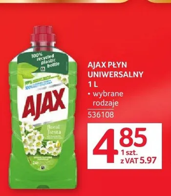 Płyn uniwersalny Ajax 1l promocja w Selgros