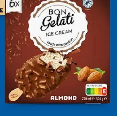 Lody wielopak Almond promocja w Lidl