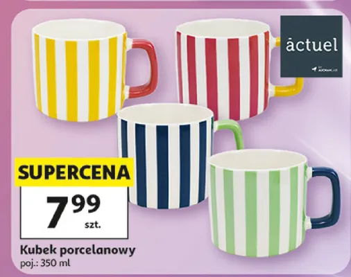Kubek porcelanowy actuel promocja w Auchan