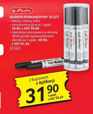 Marker permanentny Herlitz 10szt. promocja w Selgros