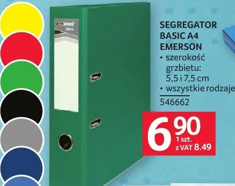 Segregator SEGREGATOR BASIC A4 EMERSON 546662 promocja w Selgros