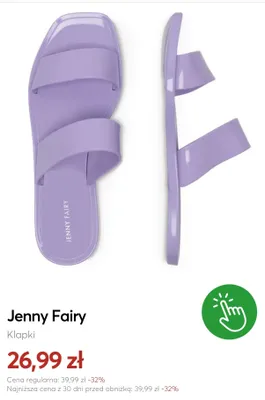 Klapki Jenny Fairy promocja w eobuwie.pl