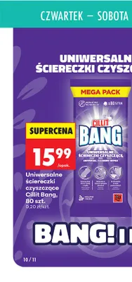 Uniwersalne ściereczki czyszczące, 80 szt. promocja w Biedronka