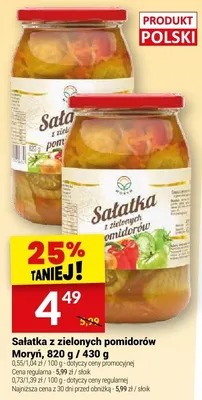 Sałatka z zielonych pomidorów Moryń promocja w Twój Market