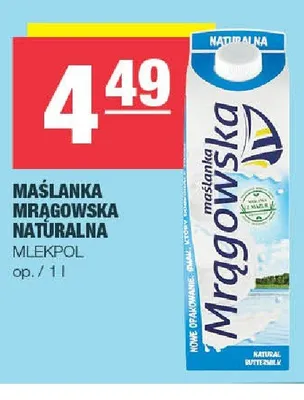 Maślanka Mrągowska naturalna promocja w SPAR